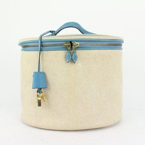 Hermès Blue Jean Leather x Toile Intercity Vanity